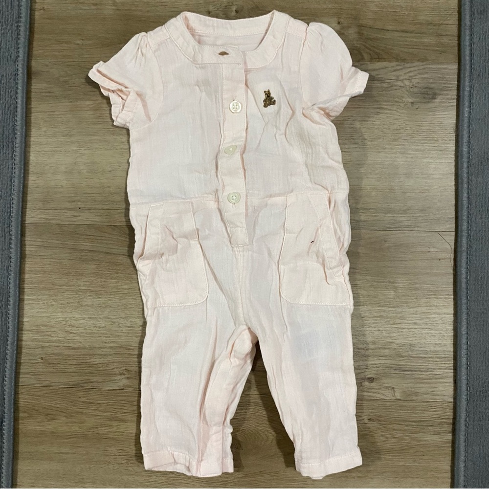Baby Gap Infant Girl Woven Coveralls